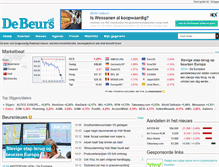 Tablet Screenshot of debeurs.nl